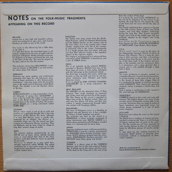 Various : Friendship All Over The World (10")