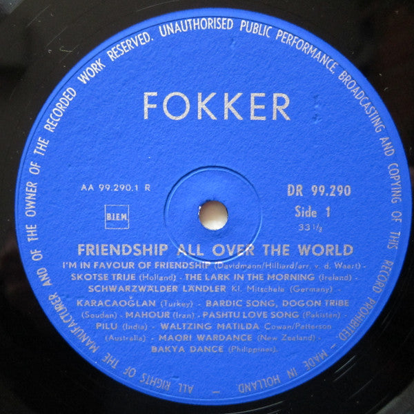 Various : Friendship All Over The World (10")