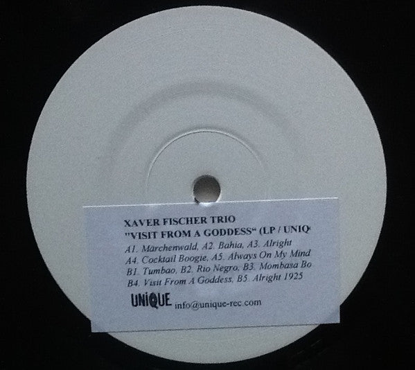 Xaver Fischer Trio : Visit From A Goddess (LP, Album, Promo)