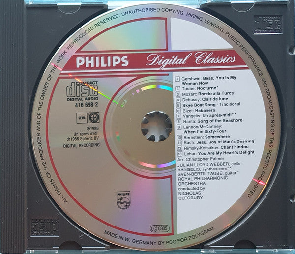 Julian Lloyd Webber : Encore! (Travels With My Cello Vol. 2) (CD, Album)