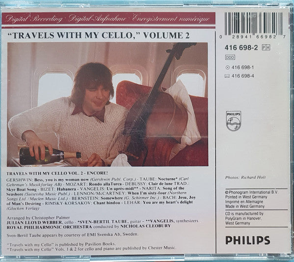 Julian Lloyd Webber : Encore! (Travels With My Cello Vol. 2) (CD, Album)
