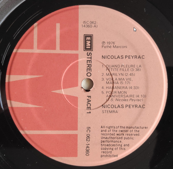 Nicolas Peyrac : Quand Pleure La Petite Fille (LP, Album)