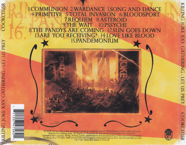 Killing Joke : XXV Gathering : Let Us Prey (CD, Album)