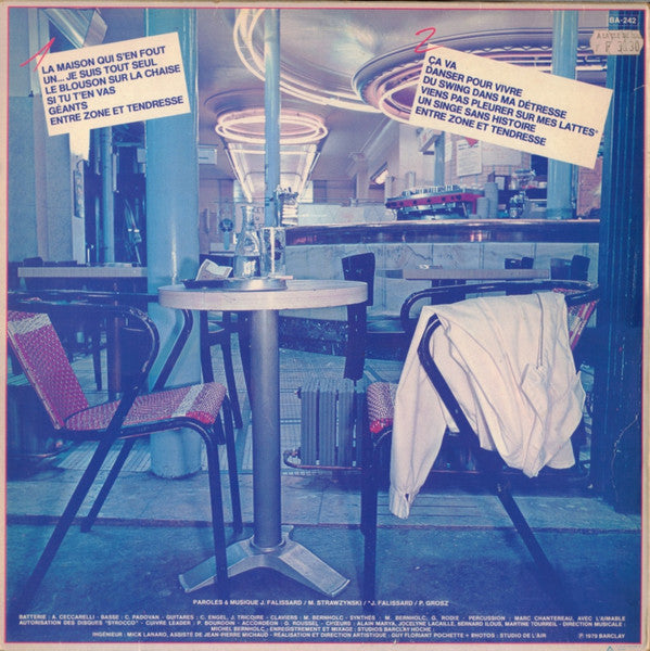 Jean Falissard : Le Blouson Sur La Chaise (LP, Album)