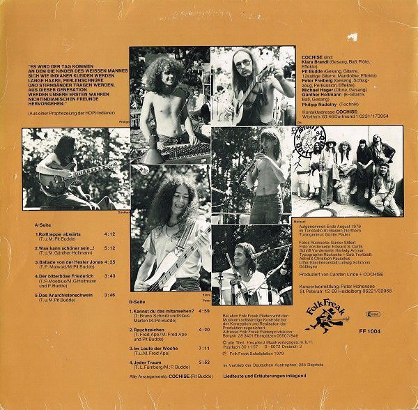 Cochise (3) : Rauchzeichen (LP, Album)