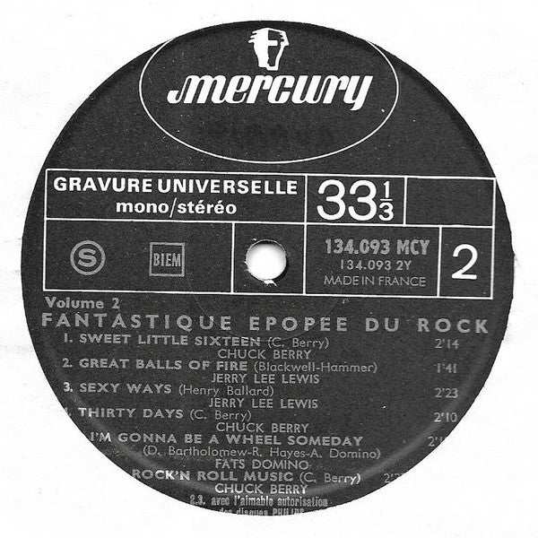 Various : La Fantastique Épopée Du Rock Vol.2 (LP, Comp)