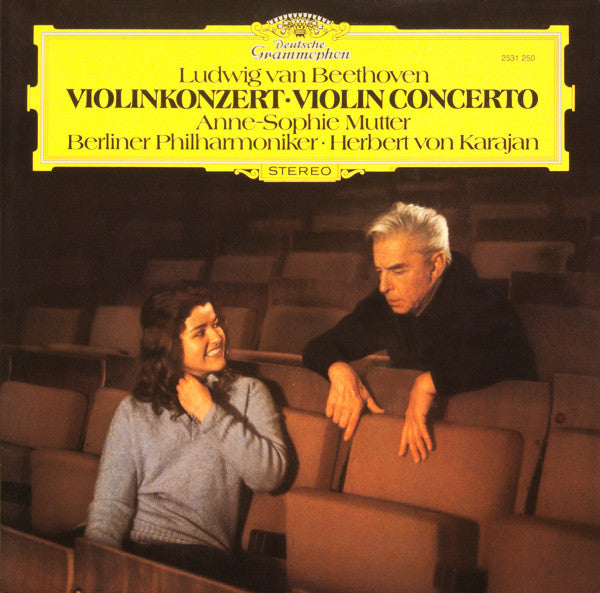 Ludwig van Beethoven - Anne-Sophie Mutter, Berliner Philharmoniker ∙ Herbert von Karajan : Violinkonzert = Violin Concerto (LP)