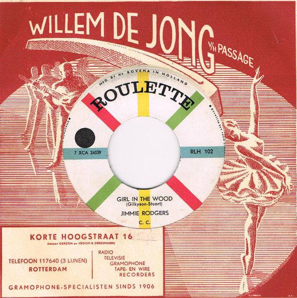 Jimmie Rodgers (2) : Woman From Liberia / Girl In The Woods (7", Single)