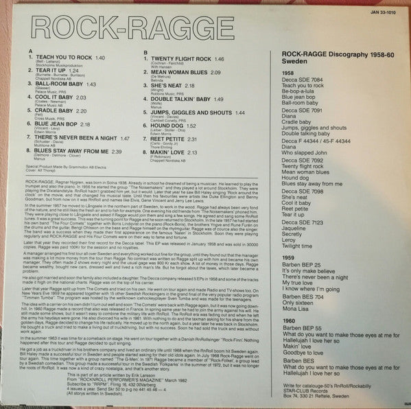 Rock-Ragge : Sweden Rocks Vol. 2 (LP, Comp)