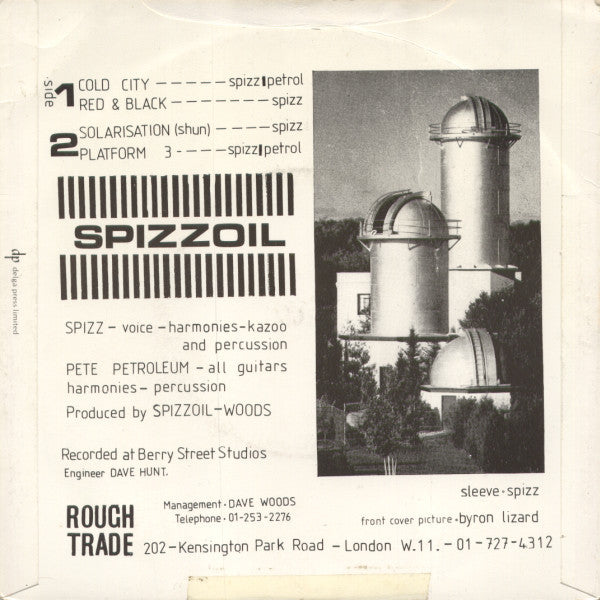 Spizzoil : Cold City : 4 (7", EP, RP)