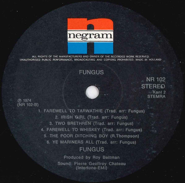 Fungus (3) : Fungus (LP, Album, Gat)