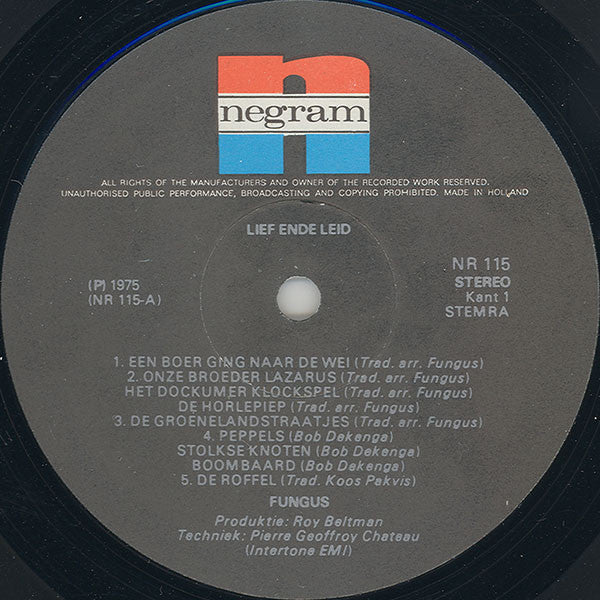 Fungus (3) : Lief Ende Leid (LP, Album, Gat)
