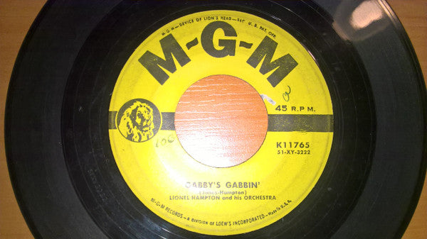 Lionel Hampton And His Orchestra : Gabby's Gabbin' / Jumpin' With G.H. (7", Single)