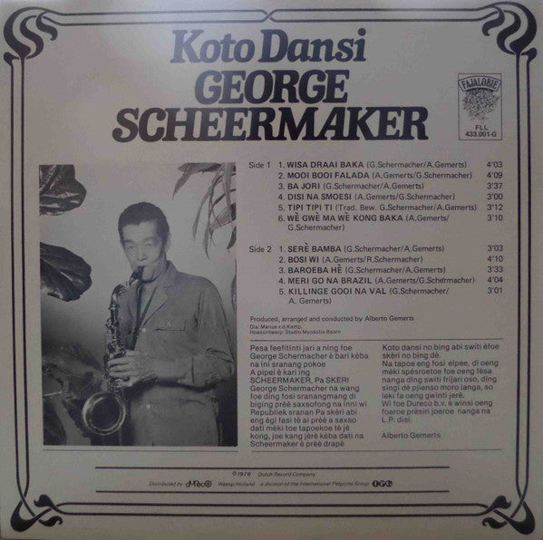 George Scheermaker : Koto Dansi (LP, Album)
