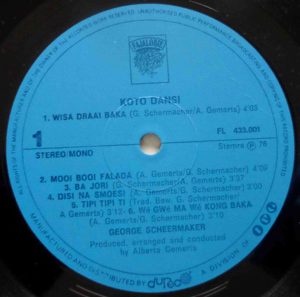 George Scheermaker : Koto Dansi (LP, Album)