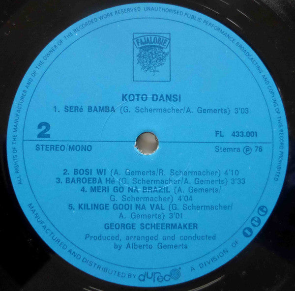 George Scheermaker : Koto Dansi (LP, Album)