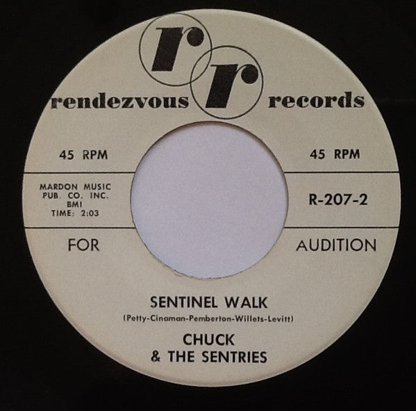 Chuck & The Sentries : The Fastest Shoes In Town (7", Single)