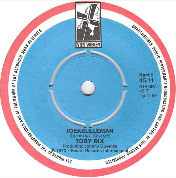 Tobi Rix : Malle Vent Ja! (Malagueña) (7", Single)