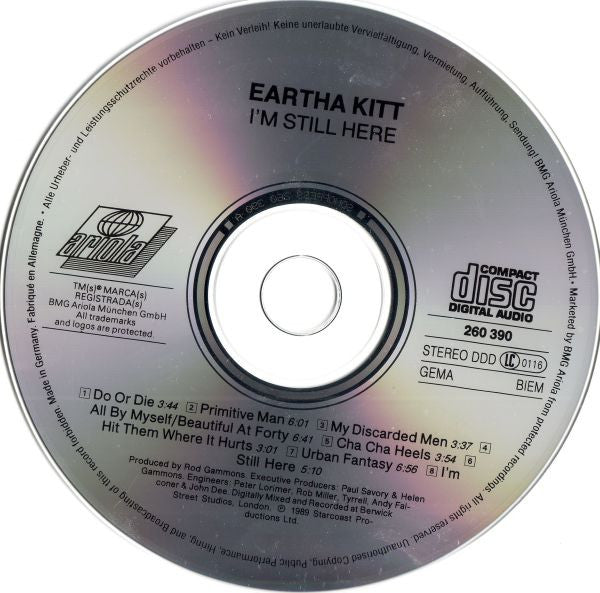 Eartha Kitt : I'm Still Here (CD, Album)