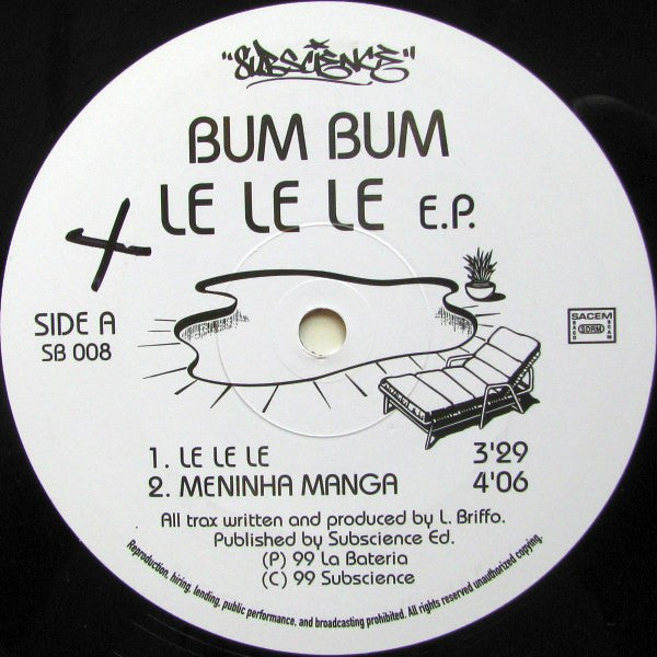 Bum Bum : Le Le Le E.P. (12", EP)