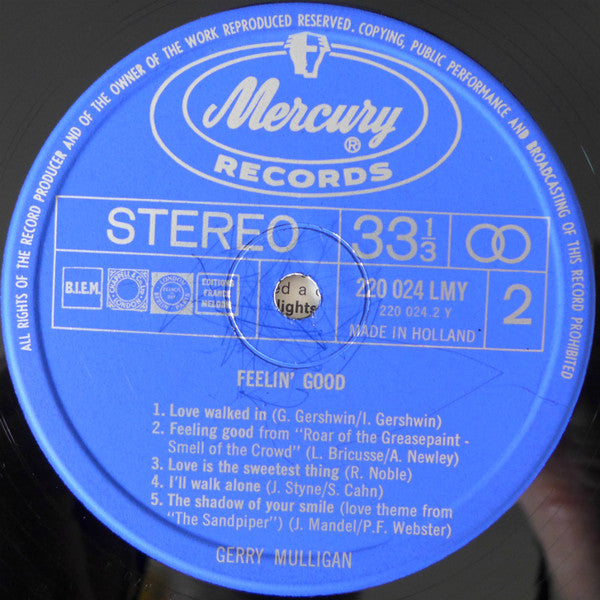 Gerry Mulligan : Feelin' Good (LP, Album)