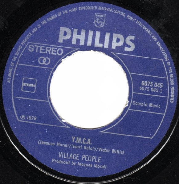 Village People : Y.M.C.A.  (7", Single)