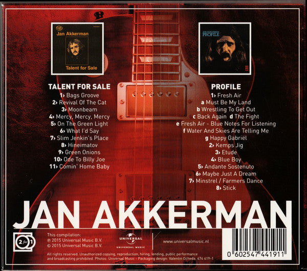 Jan Akkerman : Talent For Sale / Profile (CD, Album, RE + CD, Album, RE + Box, Comp)