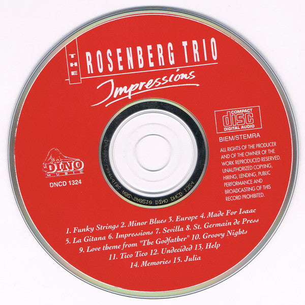 The Rosenberg Trio : Impressions (CD, Album, Red)