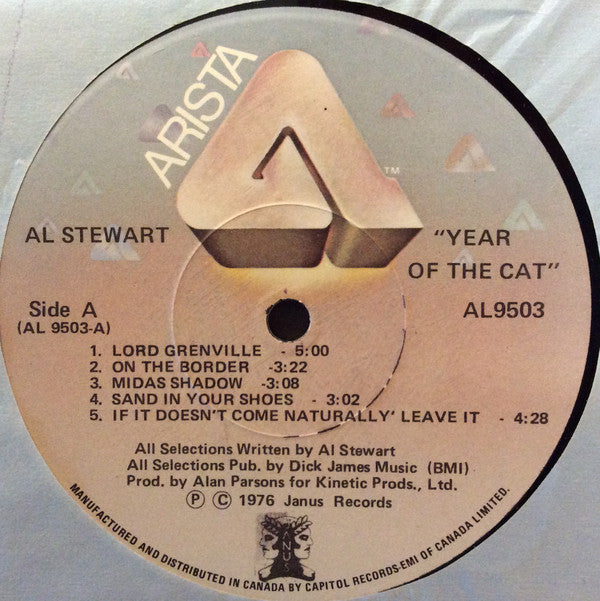 Al Stewart : Year Of The Cat (LP, Album, RE, Gat)
