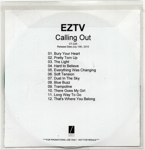 EZTV : Calling Out (CDr, Album, Promo)