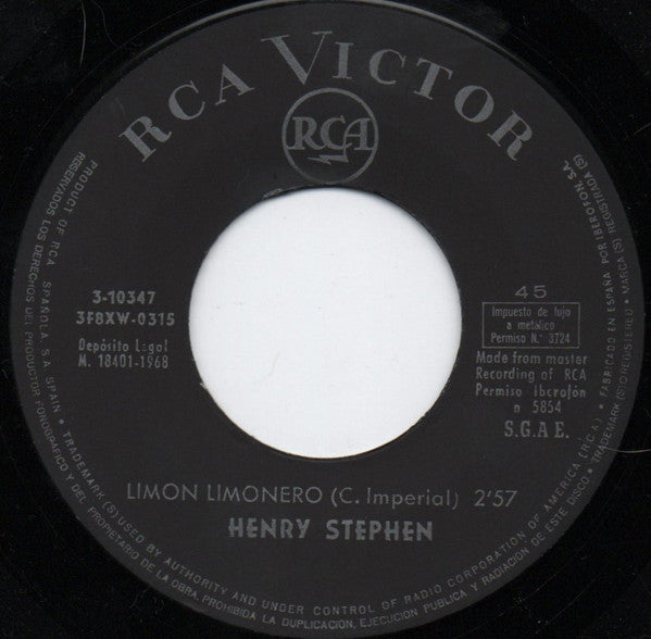 Henry Stephen : Limon Limonero (7", Single)