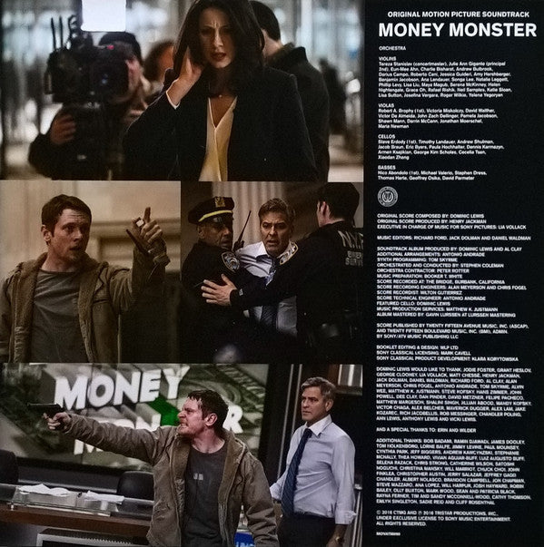 Dominic Lewis : Money Monster (Original Motion Picture Soundtrack) (LP, Album, Dlx, Ltd, Num, Gre)