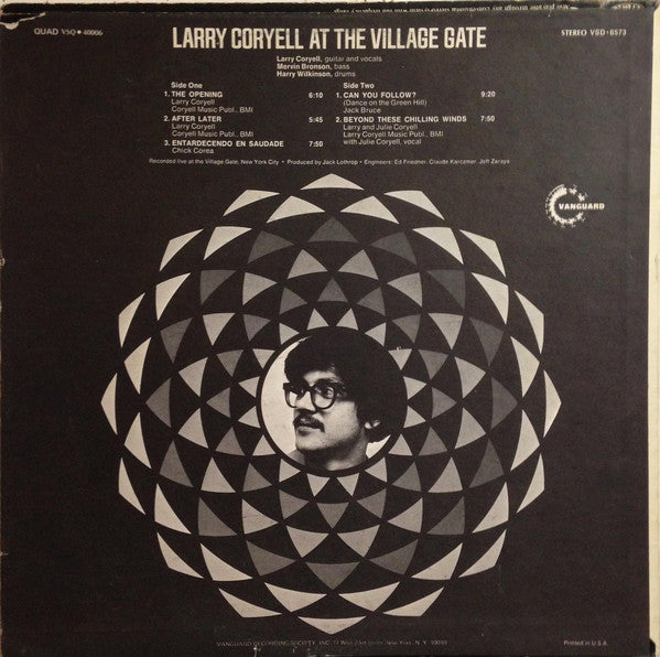 Larry Coryell : At The Village Gate (LP, Album, RE)