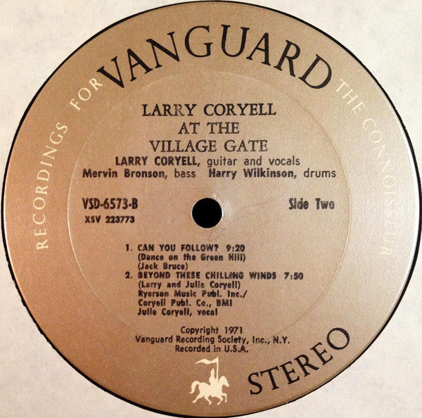 Larry Coryell : At The Village Gate (LP, Album, RE)