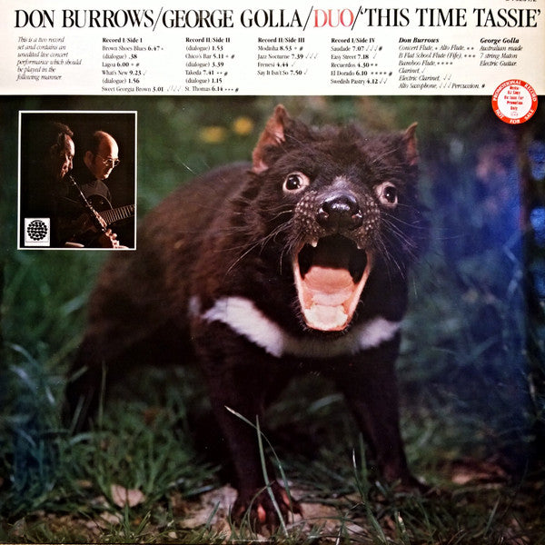 Don Burrows•George Golla Duo : This Time Tassie (2xLP, Album, Hal)