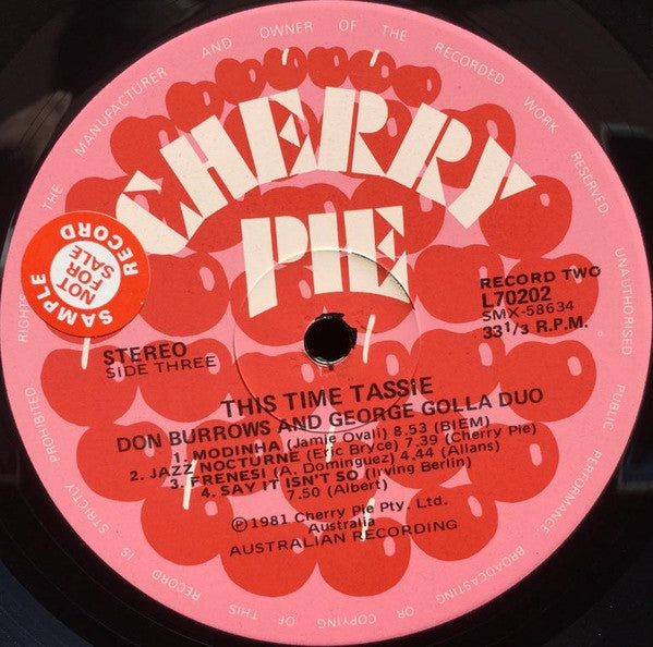 Don Burrows•George Golla Duo : This Time Tassie (2xLP, Album, Hal)