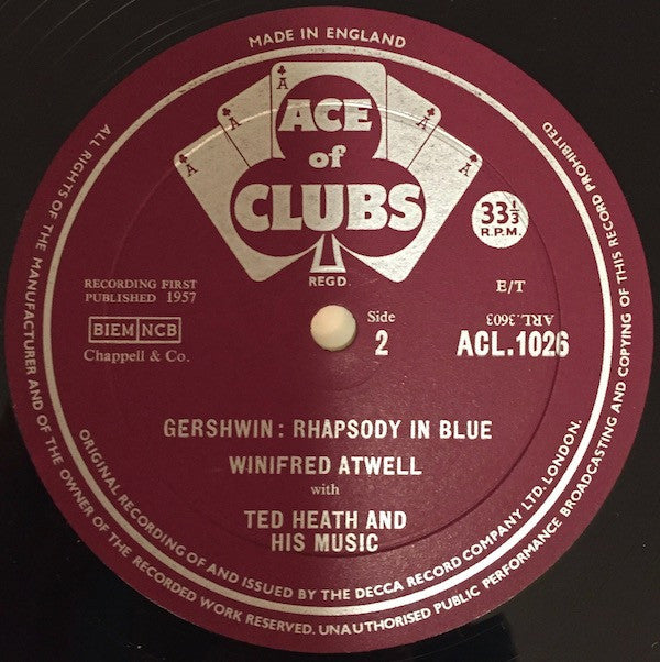 Winifred Atwell : Grieg Piano Concerto / Gershwin Rhapsody In Blue (LP, Comp)