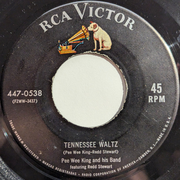 Pee Wee King & His Band Featuring Redd Stewart : Tennessee Waltz / Slow Poke (7", Mono)