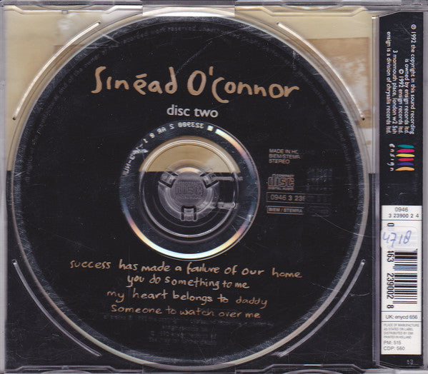 Sinéad O'Connor : Success Has Made A Failure Of Our Home (CD, Single)