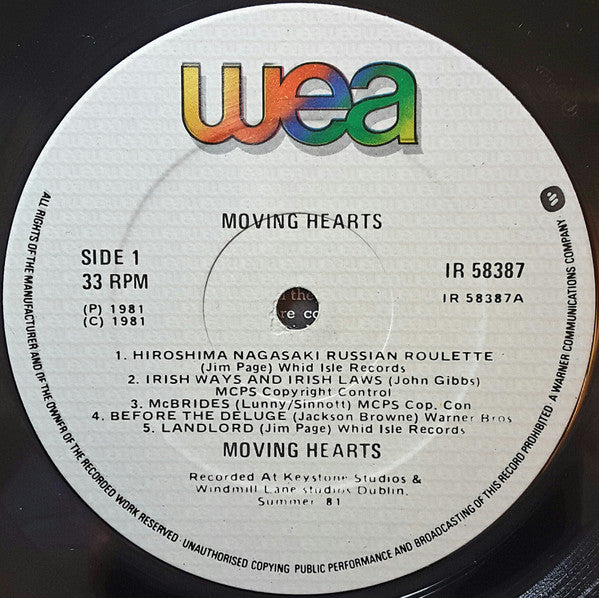Moving Hearts : Moving Hearts (LP, Album)
