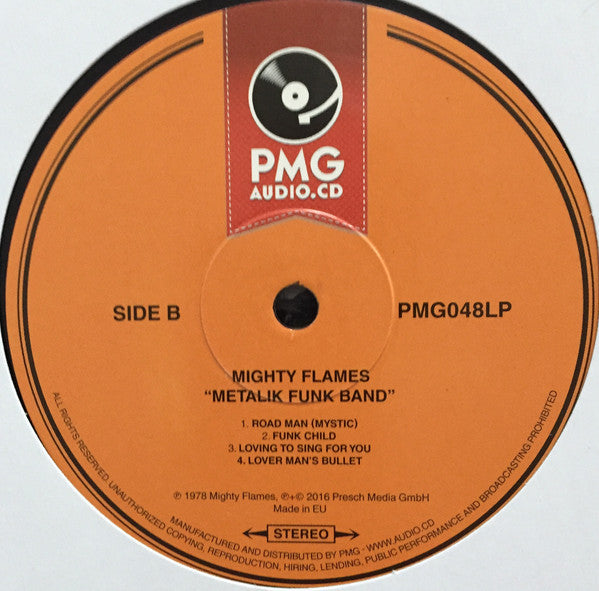 Mighty Flames : Metalik Funk Band (LP, Album, RE)