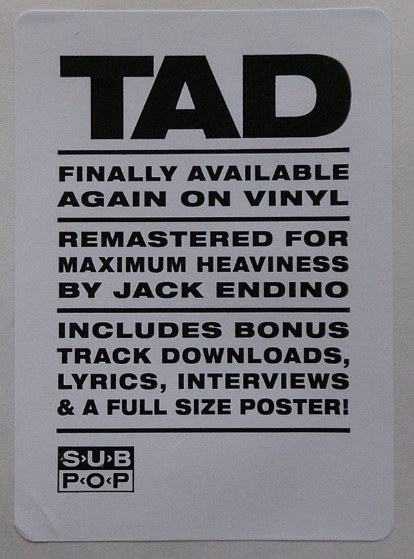 Tad : Salt Lick (12", EP, Ltd, RE, RM, Yel)