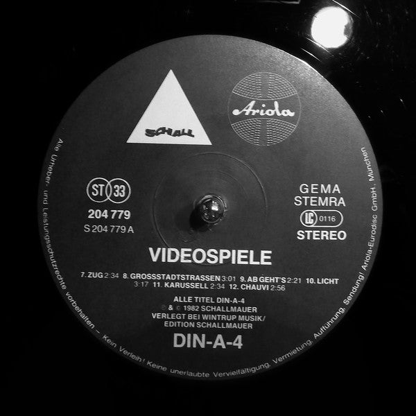 DIN-A-4 : Videospiele (LP, Album)