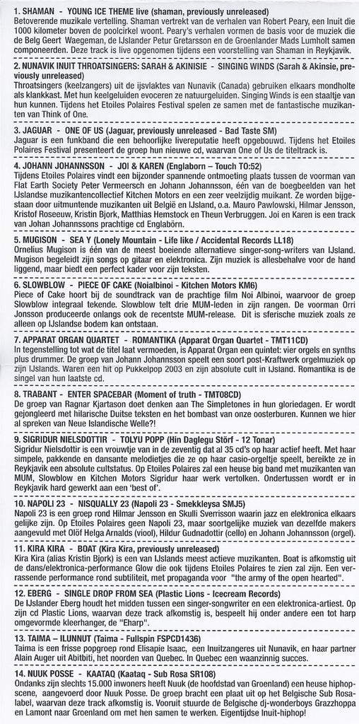 Various : Etoiles Polaires (CD, Comp, Promo)