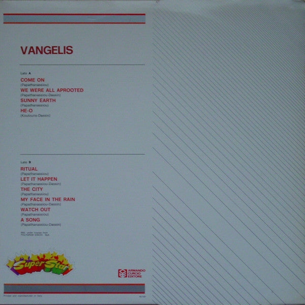 Vangelis : Vangelis (LP, Album, RE)