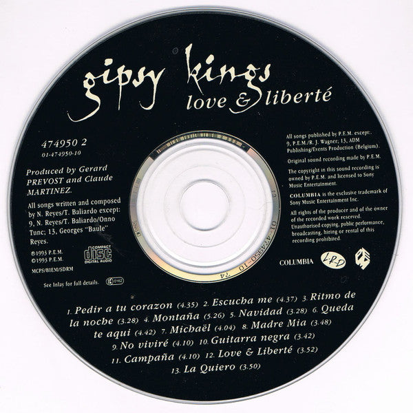 Gipsy Kings : Love & Liberté (CD, Album)