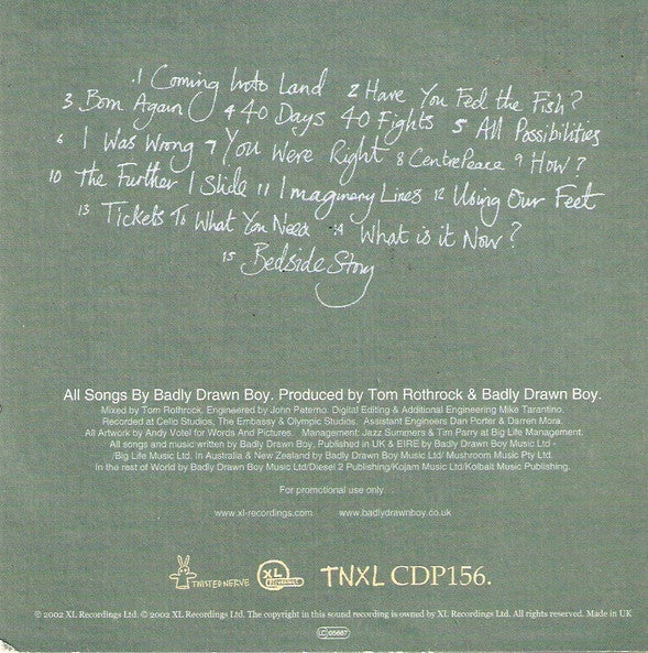 Badly Drawn Boy : Have You Fed The Fish? (CD, Album, Promo)