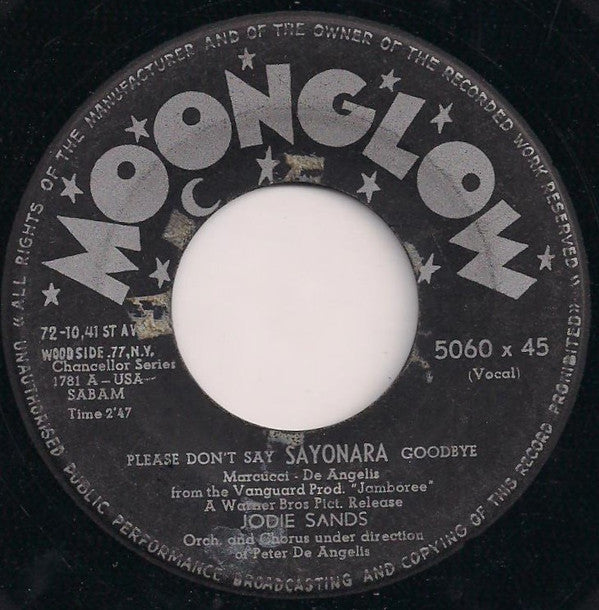 Jodie Sands : Please Don't Say Sayonara Goodbye (7", Single)