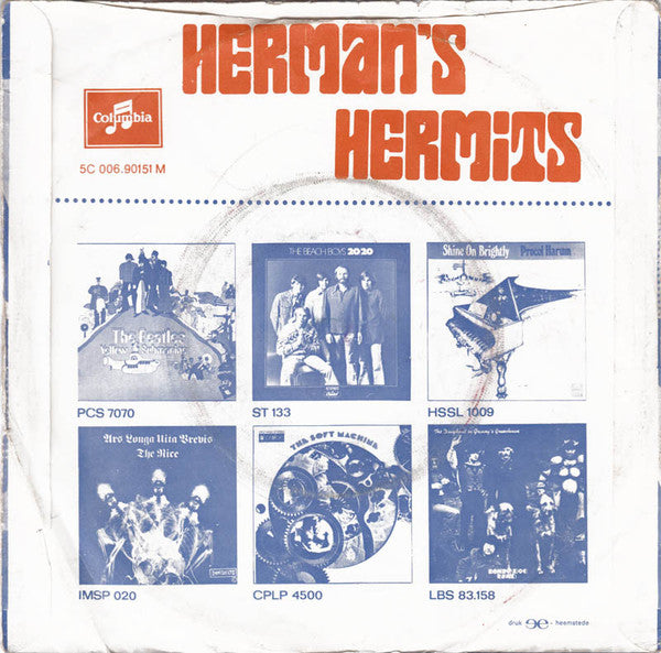 Herman's Hermits : My Sentimental Friend (7", Single)