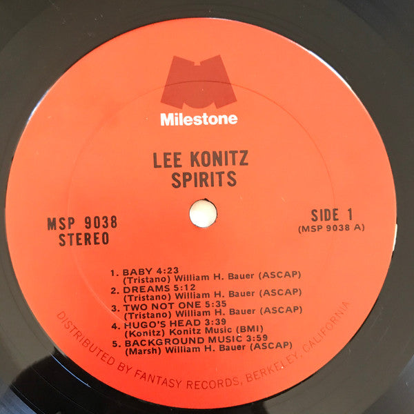 Lee Konitz : Spirits (LP, Album, RP)